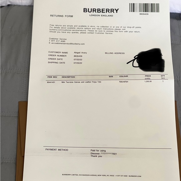 BURBERRY Mini Freya Tote Almost brand NEW! Used 3 times, it looks brand new! - Picture 14 of 14